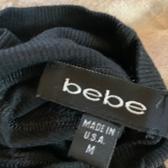 Bebe long sleeve black top - Picture 3 of 3